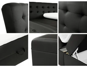 Kontinentálna posteľ Limbo, Rozmer postele: 120x200, Dostupné poťahy: ekokoža Soft 033