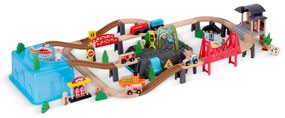 Drevené vláčikové mestečko 100 ks RK-879 Ricokids