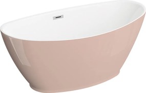 Polimat Akrylátová voľne stojaca vaňa Mango 150x75 POLIMAT-Rozmery: 150x75, POLIMAT-Farba vane: Biela / čierna mat