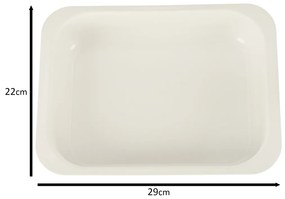 Plech na pečenie s pečiatkou 29 cm x 22 cm x 60 cm hnedý