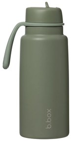 Antikorová termofľaša so slamkou 1 l - olive