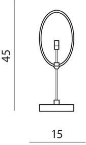 Moderná stolová lampa Diana