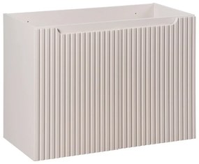 Závěsná skříňka pod umyvadlo Nova Cashmere I s deskou 80 cm kašmír/bílá