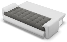 Trojmiestna rozkladacia sedačka FORESTA tmavosivá / biela