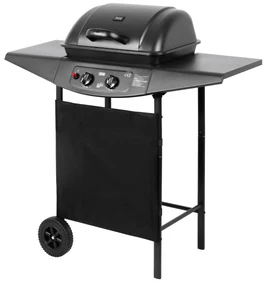Teesa TSA0080 Plynový gril 2000, 2 horáky, 5 kW, čierny