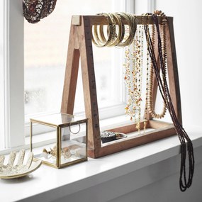MADAM STOLTZ Stojan na šperky Recycled Wood Väčší