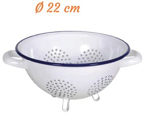 6752225 Sitko smaltované s nožkami  22 cm