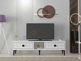 TV stolík/skrinka Yutta 1 (biela). Akcia -14%. Vlastná spoľahlivá doprava až k Vám domov. 1144967