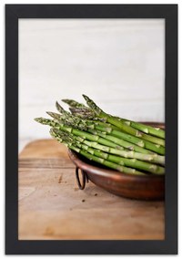 Gario Plagát Zelená špargľa Farba rámu: Bez rámu, Rozmery: 70 x 100 cm