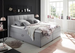 XXXLutz BOXSPRINGOVÁ POSTEĽ, 180/200 cm, sivá MID.YOU - Postele - 002220016608