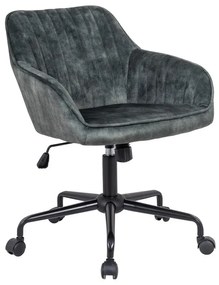 Dizajnová kancelárska stolička Esmeralda zelený zamat