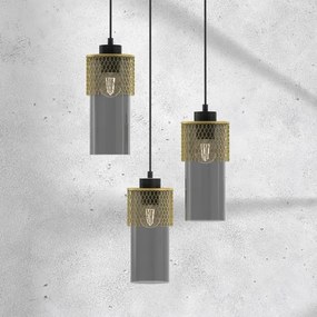 Luster na lanku GLAM 3xE27/60W/230V
