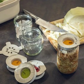 Plastia Fermentačná sada - slonová kosť s kávovou usadeninou + zelená