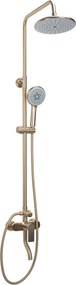 Rea Verso, sprchová súprava  s pákovou batériou a vaňovou výlevkou, zlatá matná, REA-P9146