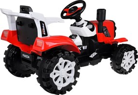JOKOMISIADA Traktor s akumulátorovým prívesom svieti PA0234 červený
