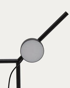 Čierna LED stojacia lampa so stmievačom (výška 160 cm) Orey – Kave Home
