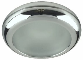 DOWNLIGHT GU10/50W,CHR/FROST GLASS,IP65