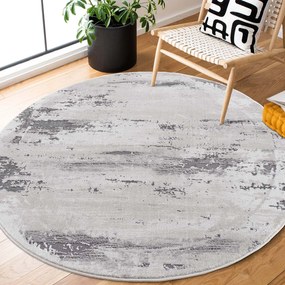 Dekorstudio Moderný okrúhly koberec CHIC 175 - sivý Priemer koberca: 160cm