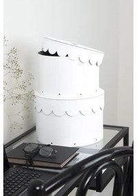 Kartónové úložné boxy s vekom v súprave 2 ks Wilma – Bigso Box of Sweden