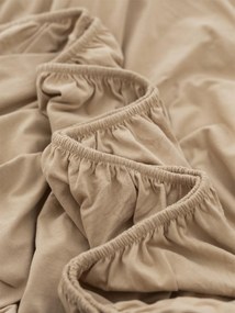Jersey plachta do postieľky Classic 70 x 140 cm – béžová