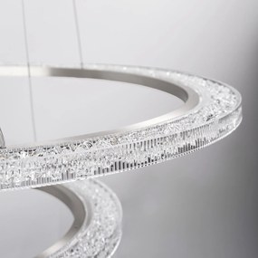 Toolight Toolight, LED závesné osvetlenie 60cm, 38W, 3500lm + diaľkové ovládanie, LHJ045-CP2, brúsená oceľ, OSW-50050