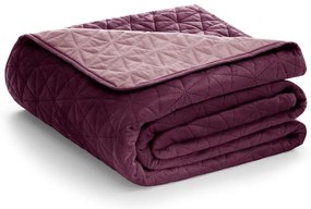 Ružový pléd cez posteľ AmeliaHome Laila Mauve, 260 x 240 cm