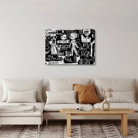 Sklenený obraz - Graffiti (70x50 cm)