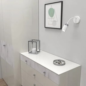 Flexibilná lampička JOKER 1xGU10/8W/230V biela/matný chróm