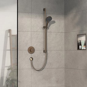 Hansgrohe ShowerSelect Comfort S, termostat pod omietku pre 1 spotrebič, kartáčovaný bronz, HAN-15553140