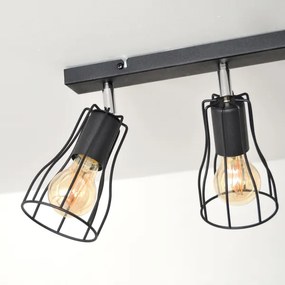 LED Bodové svietidlo TUBE II 3xE27/15W/230V čierna