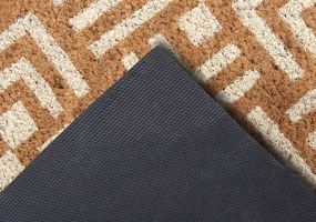 Hanse Home, Rohožka Hello 105681 – na von aj na doma, 45x75, hnedá, chodba / predsieň