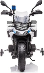 LEAN CARS Policajná batéria na motocykel JT5002B White