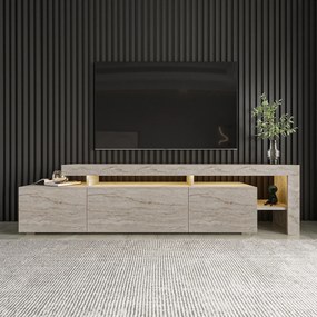 TV stolík/skrinka Belize (travertín). Akcia -18%. Vlastná spoľahlivá doprava až k Vám domov. 1101422