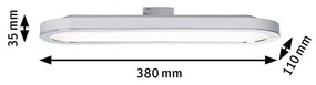 Paulmann URail Board LED panel v bielej
