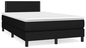 Boxspring posteľ s matracom čierna 120x190 cm látka 3269718