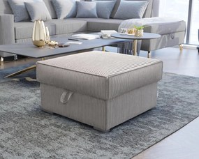Béžový taburet SMART COSARO s úložným priestorom 65x65 cm