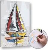 Maľovanie podľa čísel LOĎ – nízka náročnosť