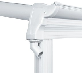 InternetovaZahrada - Furnigo Hliníková pergola Borneo 3x3 m - biela