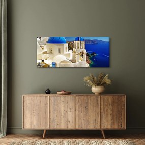Obraz - Santorini, Grécko (120x50 cm)