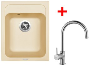 Set Sinks CLASSIC 400 Sahara + VITALIA Chróm