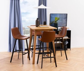 Barová stolička Oregon 103 cm brandy hnedá