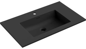 Mexen Otis, umývadlo na zapustenie 81 x 46,5 cm, čierna matná, 25188071