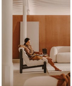 Biele kreslo z textílie buklé Magira – Kave Home