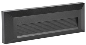 LED Vonkajšie schodiskové svietidlo LED/3W/230V IP65 4000K čierna