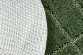 Kúpeľňový koberček SUPREME LINES línie, zelený kruh