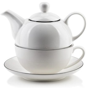 Čajník so šálkou čaju pre jednu osobu Laury white