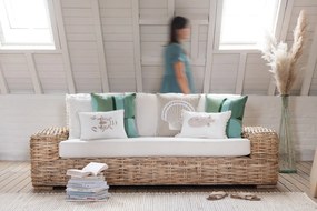 Prírodná 3-miestna ratanová pohovka Mya Rattan Natural - 215*90*71 cm