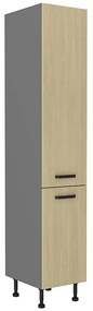 Kuchynská skrinka SCANDI jedľa/antracitová 40dk-215 2f