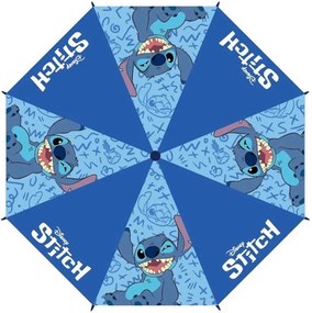 Chlapčenský skladací dáždnik Lilo &amp; Stitch - priemer roztiahnutého dáždnika 90 cm, zložený 24 x 5,5 cm