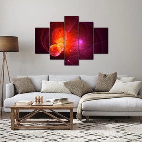Moderný obraz ružovej abstrakcie (150x105 cm)